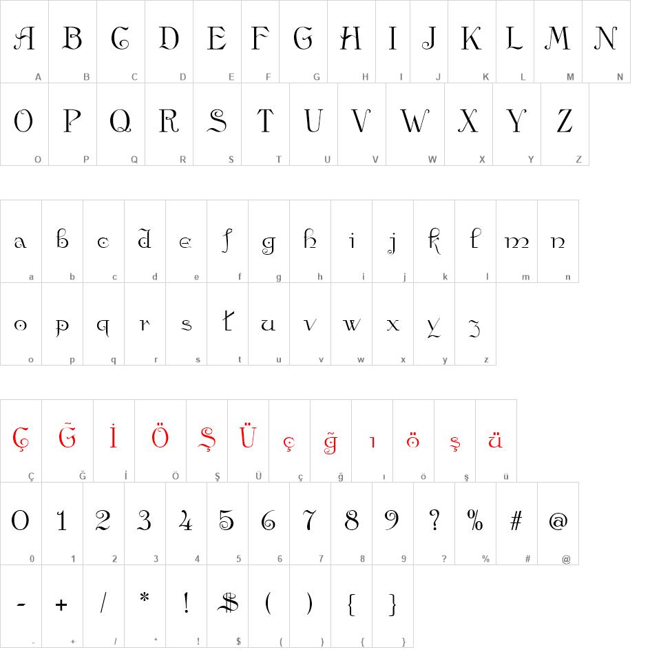 TR Anglican font